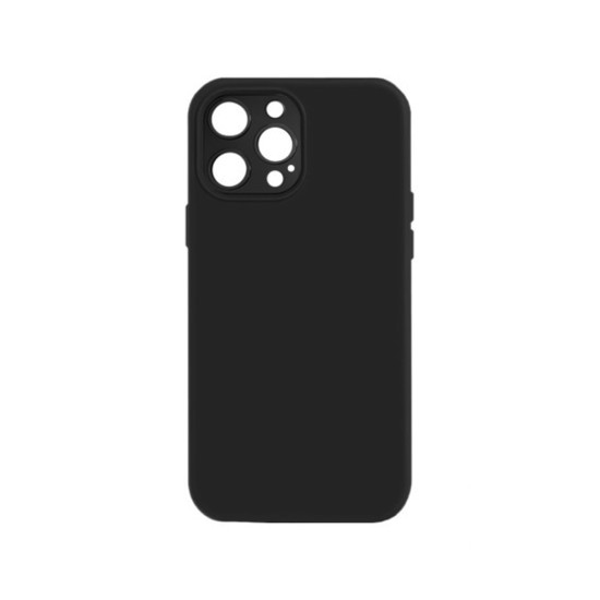Silicone Case with Camera Shield for Apple iPhone 14 Pro Max Black